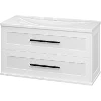 Тумба с раковиной Misty Модерн 100 УТ000024630 подвесная Белая матовая