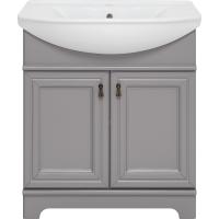 Тумба с раковиной Misty Лувр 75 УТ000014249 Серая