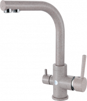 Смеситель для кухни с подключением под фильтр Ganzer GZ16025-А песочный