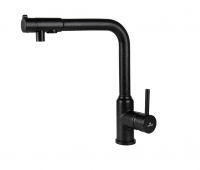 Смеситель KAISER Teka кухня Ø35, однорукий, боковой под фильтр (чёрный мрамор)