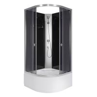 Душевая кабина Niagara Eco E90/40/TN/BK (90х90х195) высокий поддон(40см),стекло тонированное,4 места