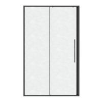 Дверь в нишу Niagara Nova NG-34-L12CHGR (120х195) графит, раздвижная влево, стекло шиншилла, 1 место