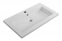 Раковина Cezares CZR-8070-75, 76 см, керамика, белый