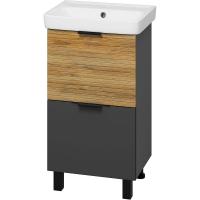 Тумба с раковиной Misty Форест 50 УТ000023194 Дуб Вотан Антрацит