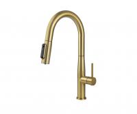 Смеситель KAISER Vita для кухни с вытяжной лейкой, под фильтр, Ø25 /Нержавейка /Шлифованное золото