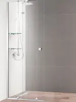 Душевая дверь Cezares Stream-BF-1-80-C-Cr, 80 см, стекло прозрачное, профиль хром