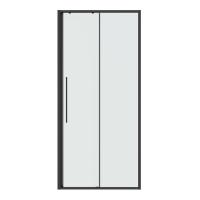 Дверь в нишу Niagara Nova NG-34-10AGR (100х195) раздвижная, графит, стекло прозрачное, 1 место
