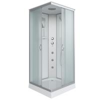 Душевая кабина Niagara Classic NG-1101-14G (90х90х215) низкий поддон(13см),стекло матовое,3 места с полкой