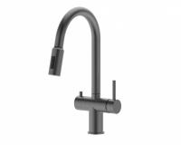 Смесители для кухни с выдвижной лейкой и под фильтр Vieir V15060-G графит