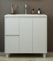 Тумба с раковиной Emmy Вега 80 напольная, белый