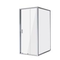 Душевой уголок Niagara Nova NG-62-8A-A100 (80х100х195) прямоугольник, хром, двери раздвижные, стекло прозрачное, 2 места