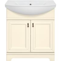 Тумба с раковиной Misty Лувр 75 УТ000005243 Слоновая кость