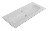 Раковина Cezares Eco CZR-8073-100, 101 см, керамика, белый