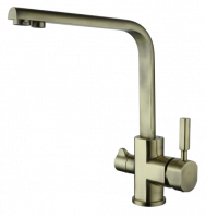 Смеситель для кухни с подключением под фильтр Ganzer GZ16034-D бронза