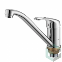 Смеситель для кухни из латуни с поворотным изливом GZ08022 от бренда Ganzer