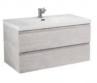 Тумба под раковину Cezares Molveno-80-2C-SO-LB, 80 см, подвесная, legno bianco