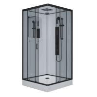 Душевая кабина Niagara Premium NG-6902-01GQ BLACK (100х100х210) низкий поддон(16 см),черный,стекло тонированное,4 места