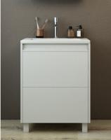 Тумба с раковиной Emmy Вега 60 напольная, белый