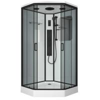 Душевая кабина Niagara Premium NG-6901-01GD BLACK (90х90х220) низкий поддон(16см),черный,стекло тонированное,4 места