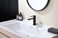 Смеситель для раковины Ganzer однорычажный из латуни  GZ07111-C черный