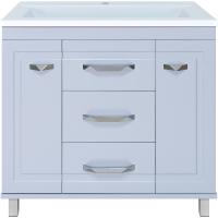 Тумба с раковиной Misty Терра 90 УТ000011810 Серая матовая