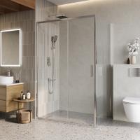 Душевой уголок BelBagno LUCE-AH-1-130/90-C-Cr 130x90, хром