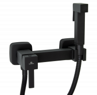 Смеситель комплект для гигиенического душа Ganzer GZ12201-C Set черный