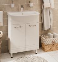 Тумба с раковиной Emmy Рио 60 две дверцы, с раковиной Уют