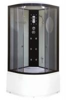 Душевая кабина Niagara Ultra NG-1908-01 (90х90х220) высокий поддон(48см),черный,стекло тонированное,4 места