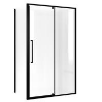 Душевой уголок Niagara Nova NG-85-11AB-A80B-34 (110х80х195) прямоугольник, черный матовый, дверь распашная, стекло прозрачное, 2 места