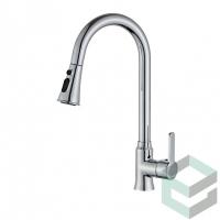 Смеситель для кухни с выдвижной лейкой Vieir V15016 хром