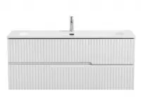 Тумба под раковину Cezares Duet-N-1200-2C-SO-FBS-P, 120 см, подвесная, ясень белый софт