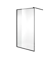 Душевая перегородка Niagara Nova NG-687-90ВLACK (90х195) черный, стекло прозрачное, 1 место