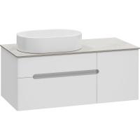 Тумба с раковиной Misty Роял 100 УТ000014971 подвесная Белая матовая