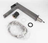 Смеситель для раковины Kaiser Cube 01311-15 вороненая сталь