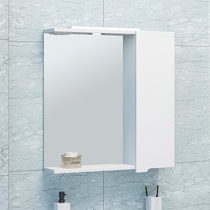 Зеркало-шкаф EMMY Агата 50 с подсветкой, правое