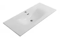 Раковина BelBagno Uno BB-8099-100, 101 см, керамика, белый