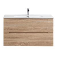 Тумба под раковину подвесная BelBagno ETNA-1000-2C-SO-WO-P Rovere Bianco