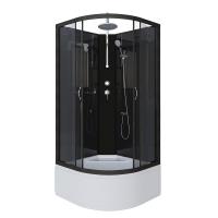 Душевая кабина Niagara Classic NG-6508-14BKT (90х90х210) высокий поддон(40см),черный,стекло тонированное,4 места