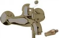 ELITE-VM-02-Bi Смеситель для ванны и душа однорычажный, исполнение бронза, ручка белая