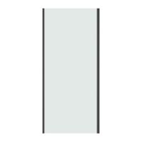 Боковая стенка Niagara Nova NG-A100GR-34 (100х195) графит, стекло прозрачное, 1 место