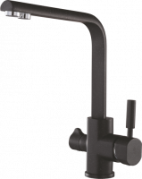 Смеситель для кухни с подключением под фильтр Ganzer GZ16034-C черный