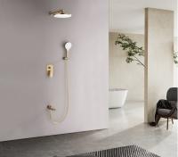 Встроенный смеситель для душа Ganzer с 3-функ.  GZ06165-S матовое золото