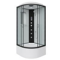 Душевая кабина Niagara Classic NG-6709-14F (100х100х215) высокий поддон(45см),черный,стекло прозрачное,4 места