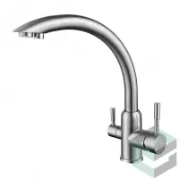 Смеситель с подключением под фильтр Vieir V15024 сатин