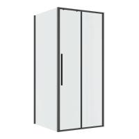 Душевой уголок Niagara Nova NG-34-11AGR-A90GR-34 (110х90х195) прямоугольник, раздвижная, графит, стекло прозрачное, 2 места