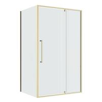 Душевой уголок Niagara Nova NG-45-12ASG-A100SG-34 (120х100х195) прямоугольник, распашная, золото сатин, стекло прозрачное, 2 места