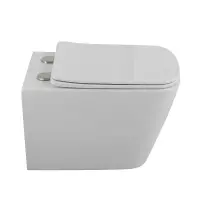 Унитаз подвесной BelBagno Due BB7107CHR/SC, безободковый, крышка микролифт, белый