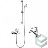 Комплект смесителей в ванную комнату (3 в 1) смеситель для ванны, смеситель для раковины и душевая стойка GZ77037 от бренда Ganzer