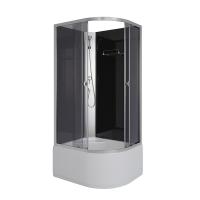 Душевая кабина Niagara Eco E100/80/40L/TN/BK (100х80х195) высокий поддон(40см),стекло черное,4 места